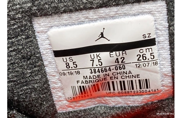 RETRO JORDAN OG 384664-060 AIR 2019 INFRARED BLACK 6 384664-060 0120